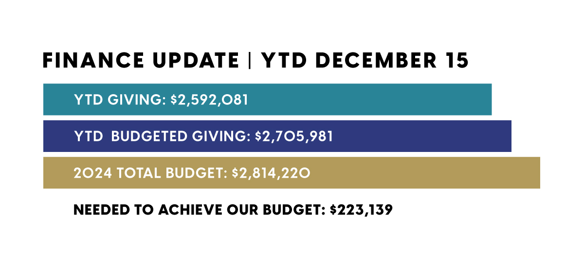 Finance Update  YTD December 15